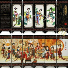 INPHIC-漆器小屏風客廳裝飾擺飾 中國特色公關 瓊樓精韻