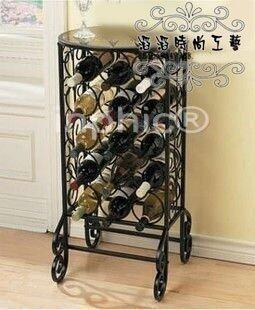 INPHIC-歐式鐵藝酒架鐵藝酒瓶架田園風格紅酒架外銷款葡萄酒架