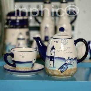 INPHIC-地中海風壺 杯子 地中海風咖啡杯子 咖啡壺 地中海風家飾