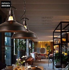 INPHIC- 北歐鐵藝鍋蓋燈罩餐廳吧臺辦公室陽臺個性創意吊燈