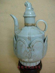 INPHIC-景德鎮陶瓷藝術品 復古青瓷器溫酒壺 收藏