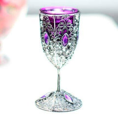 INPHIC-歐式復古做舊鐵藝燭臺裝飾品擺件酒杯蠟燭臺擺設