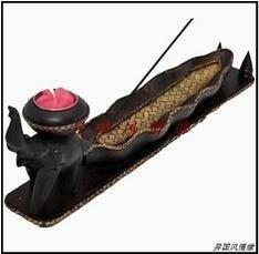 INPHIC-東南亞風情手工藝木雕大象燭臺香盤香板香具蠟燭