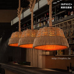 INPHIC-燈具美式北歐吧臺餐廳複古吊燈咖啡廳工作室火鍋店麻繩