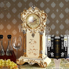 INPHIC-歐式手工浮雕陶瓷座鐘臺鐘 奢華客廳臥室單面瓷板鐘擺件