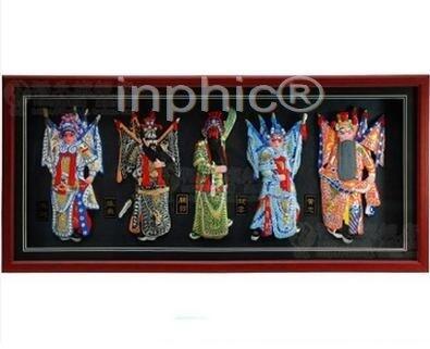INPHIC-五虎上將 冷瓷浮雕三國人物相框式家居酒店裝飾壁掛 商務