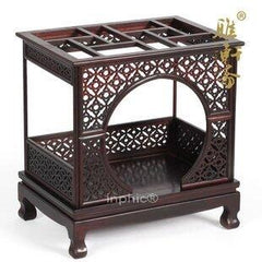 INPHIC-木雕明清家具老紅木工藝品 微縮家具擺飾 紫檀木月門床