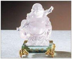 INPHIC-宗教 水晶招財進寶彌勒佛擺件 擔幣佛 精致辦公桌擺設 裝飾工藝品擺飾