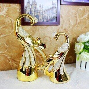 INPHIC-最佳 家居裝飾品擺飾擺設婚房 陶瓷孔雀