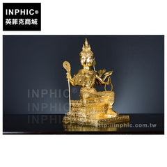 INPHIC-泰國鍍金佛像桌面佛禪意擺飾四面佛梵天金佛鍛造東南亞