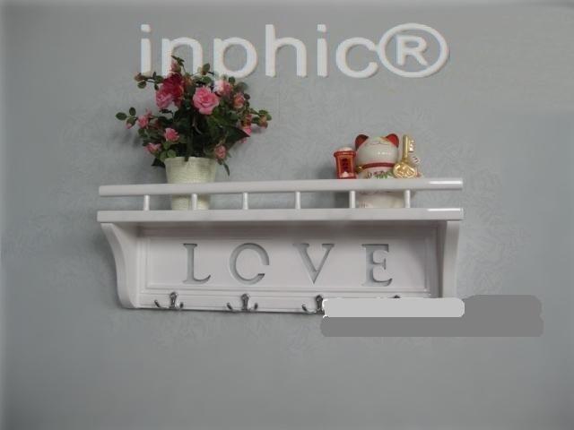 INPHIC-歐式田園小柵欄隔板 置物架衣帽鉤實木鏤空FVE亮光漆 壁掛壁飾