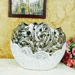 INPHIC-歐式時尚現代陶瓷花瓶 玻璃馬賽克工藝花插 家居軟裝修婚房擺設