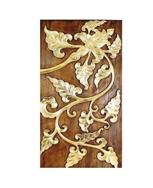 INPHIC-東南亞 家居飾品 泰國風格 木雕 掛飾 浮雕 藤花