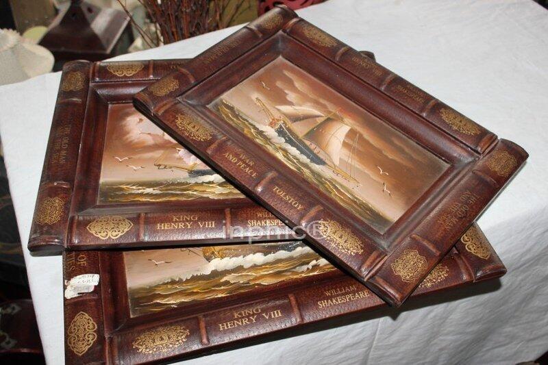 INPHIC-歐式古典風格家居裝飾擺設品 木質果盤茶盤地中海裝飾盤3件套