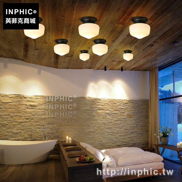 INPHIC-玄關復古美式圓形led廚衛燈陽臺吸頂燈歐式衣帽間