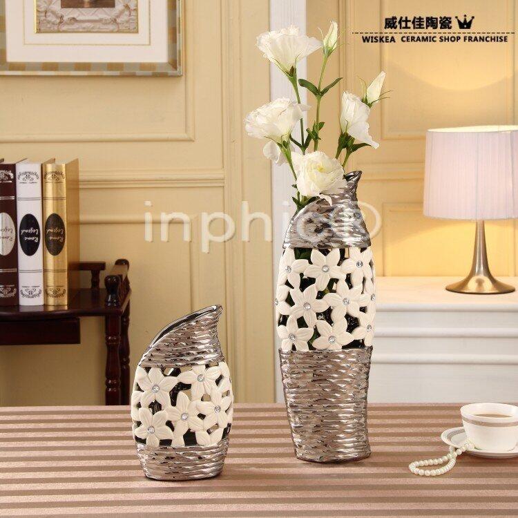 INPHIC-鏤空鑲鑽石陶瓷花瓶 新古典家居飾品擺飾 後現代家居裝飾器皿
