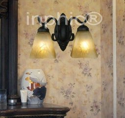 INPHIC-壁燈 歐式古典壁燈 鐵藝雙頭餐廳壁燈 床頭燈臥室壁燈 書房燈