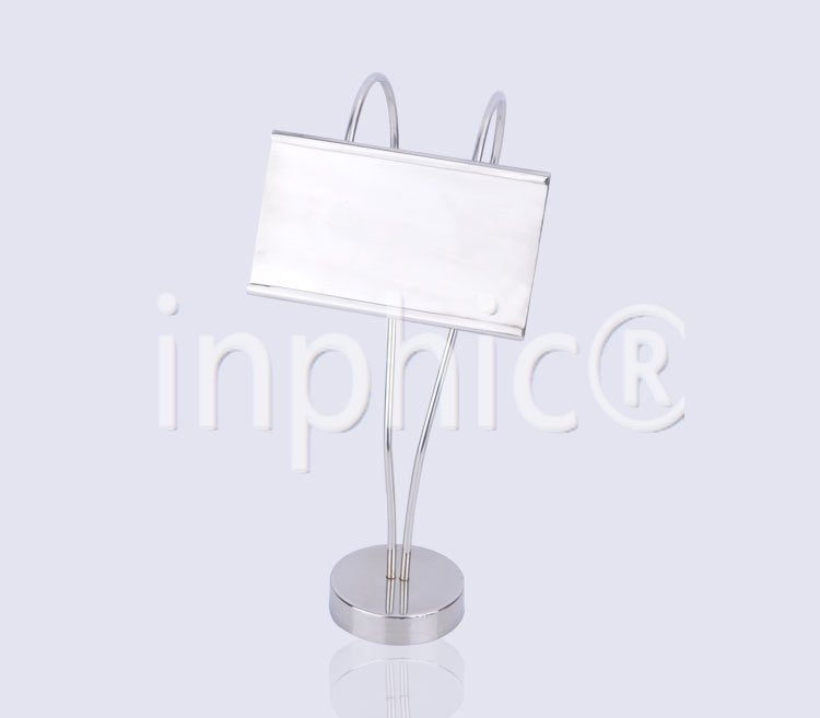 INPHIC-不鏽鋼大款心形餐牌座 菜牌架 自助餐臺號牌 不鏽鋼餐牌座 插卡架