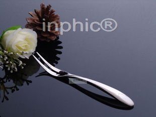INPHIC-水果叉 時尚 創意 歐式水果叉子 不鏽鋼叉 二齒水果叉 8入