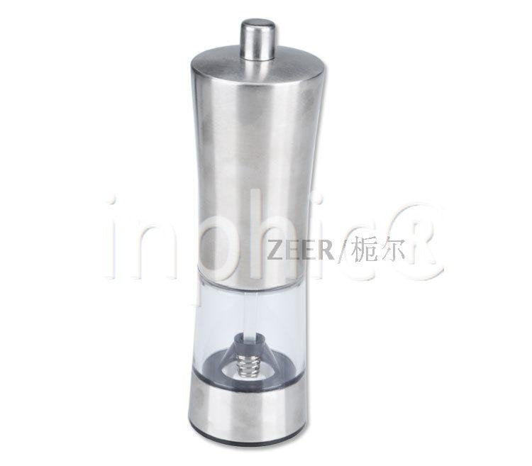 INPHIC-不鏽鋼胡椒研磨器 密封底座 手動可視 研磨器 廚房用品