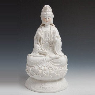 INPHIC-佛像 本命佛大勢至菩薩 可開光 14吋全蓮粉彩大勢至菩薩