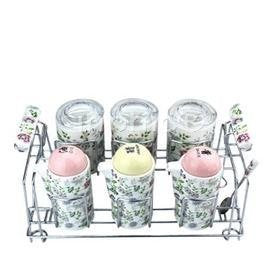 INPHIC-陶瓷8件套裝調味缸醬油醋瓶調味罐調味瓶附架子