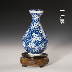 INPHIC-景德鎮1斤青花陶瓷酒瓶收藏 一斤密封酒壇 空酒具 玉壺春冰梅花