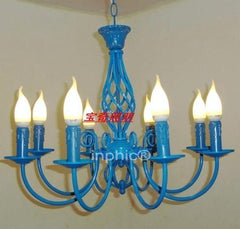 INPHIC-歐式8頭蠟燭吊燈客廳吊燈陽光房吊燈熱賣