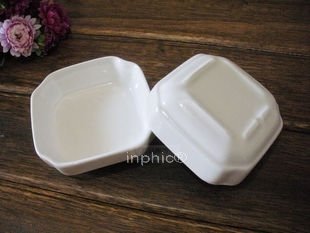 INPHIC-碟子 陶瓷 醬料碟 日式小醋碟 四方蘸料碟  料理碟0.16kg  10入