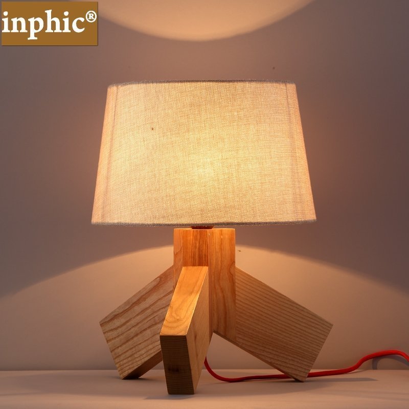 INPHIC-現代簡約創意燈具實木藝臺燈臥室床頭工作室書房書桌時尚個性臺燈