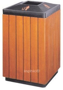 INPHIC-方形鋼木垃圾桶 環保垃圾桶 垃圾箱戶外分類垃圾桶