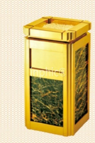 INPHIC-煙灰菸灰桶 棠角座地煙灰菸灰桶 飯店大廳煙灰菸灰座果皮桶 鈦金