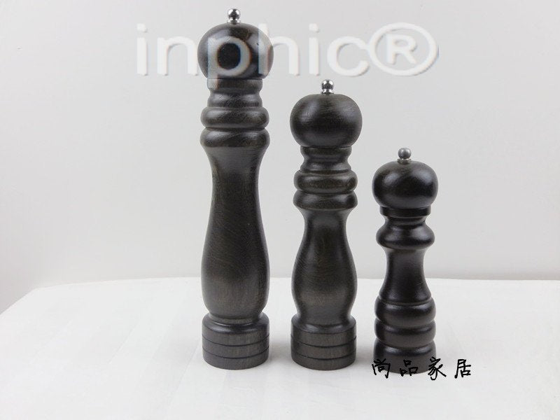 INPHIC-黑桃木製胡椒研磨器 花椒磨 胡椒磨 鹽磨 手動不銹鋼芯