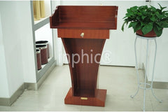 INPHIC-實木演講臺 迎賓臺 前臺接待臺 演講桌 諮客發言臺 主持臺 前臺