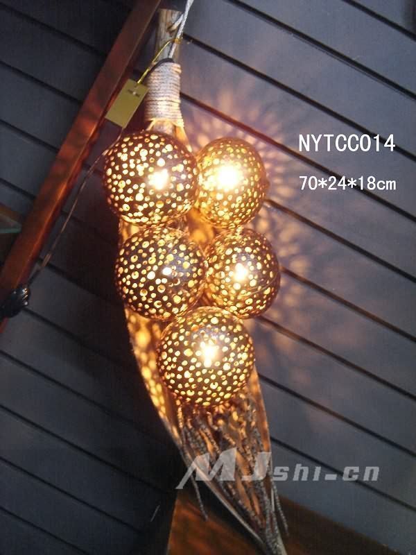 INPHIC-東南亞風格客廳臥室書房床頭燈飾燈具 泰國進口實木 葉子船燈