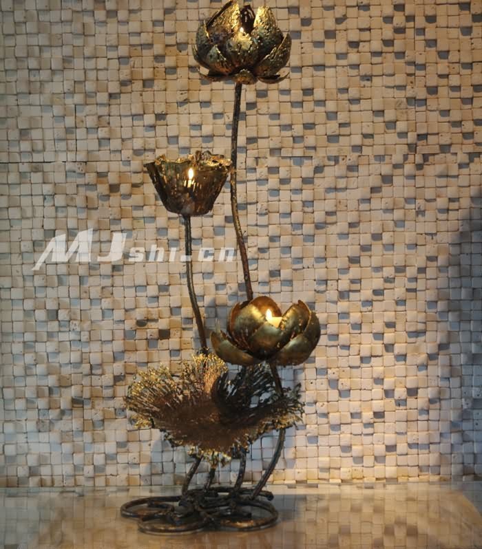 INPHIC-東南亞風格客廳臥室書房床頭燈飾燈具 泰國進口 2盞蓮花燭臺