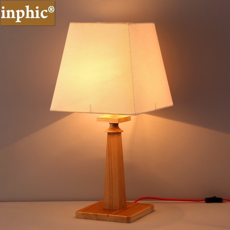 INPHIC-創意個性實木led台燈 書房書桌閱讀護眼台燈臥室床頭現代簡約台燈
