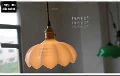 INPHIC-復古 懷舊老上海 玉石吊燈 咖啡酒吧臺LOFT餐廳特色工業銅燈 吊燈