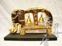 INPHIC-宗教 東南亞家居飾品 泰式工藝品 木雕擺飾 家居擺設大象雙鈴鐺