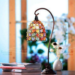 INPHIC-鐵藝串珠檯燈床頭燈擺飾波希米亞絢麗新居新婚結婚