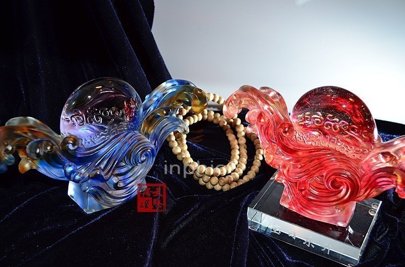 INPHIC-開運 琉璃開光擺件 原裝家庭平安吉祥飾品擺設旭日東昇
