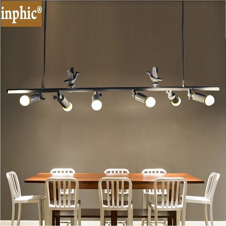 INPHIC-北歐簡約藝術燈創意個性餐廳酒吧客廳吧臺服裝店臥室6頭吊燈