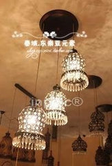 INPHIC-3頭餐廳吊燈 水晶吊燈　黑白配百搭