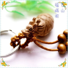 INPHIC-宗教 龍頭龜 開光桃木鑰匙扣飾品 掛飾 避邪配飾 招財避邪 化煞 增壽