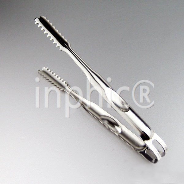 INPHIC-不鏽鋼冰夾無磁冰夾冰粒夾調酒時用來夾冰塊7吋