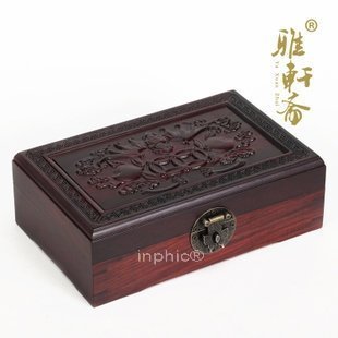 INPHIC-紅木工藝品 紫檀木雕 蝙蝠首飾盒 古珠寶盒 飾品盒