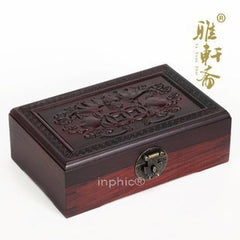 INPHIC-紅木工藝品 紫檀木雕 蝙蝠首飾盒 古珠寶盒 飾品盒