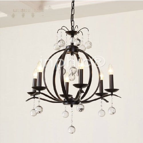 INPHIC-小吊燈 美式鄉村鐵藝水晶咖啡廳餐廳臥室小吊燈