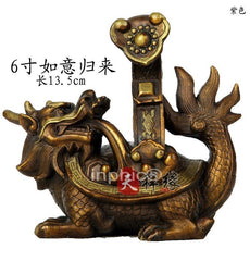 INPHIC-開運 開光銅龍龜 純銅如意歸來 如意龍龜擺件 招財避邪祈福保平安