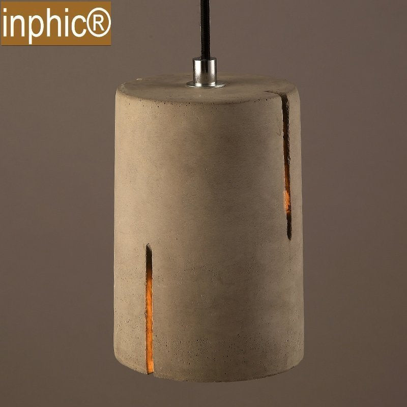 INPHIC-現代北歐水泥吊燈loft餐廳咖啡廳吧臺裝飾吊燈客廳臥室小陽臺燈具